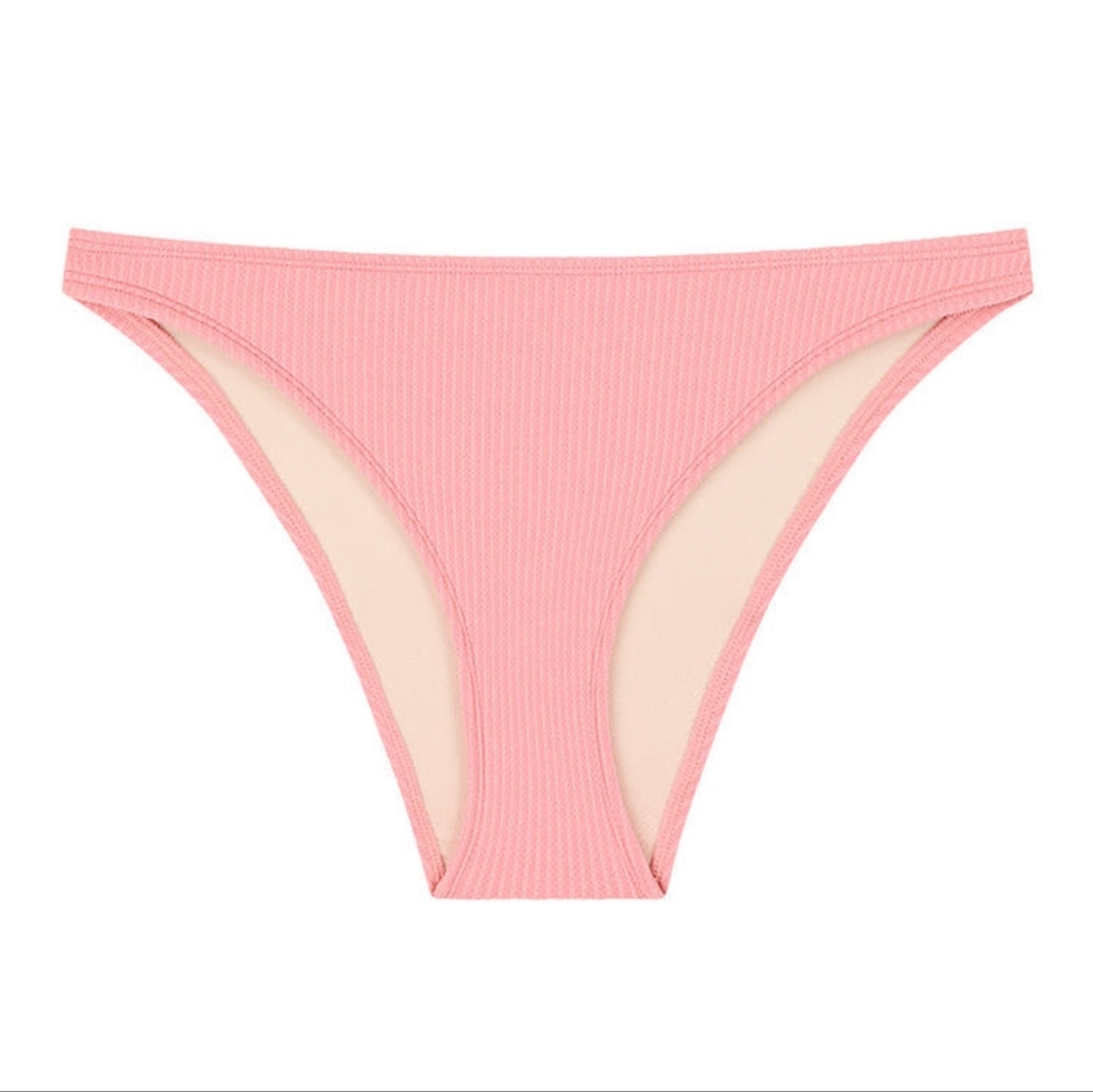 Peony Petal Pink Fine Hi Line Bikini Swim Bottoms Free People Small/4 NWT New